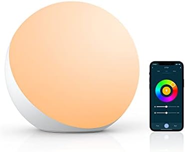 Hifree Smart LED Table Lamp - Voice Controlled RGB Color Changing Bedside Light (Works With Alexa)