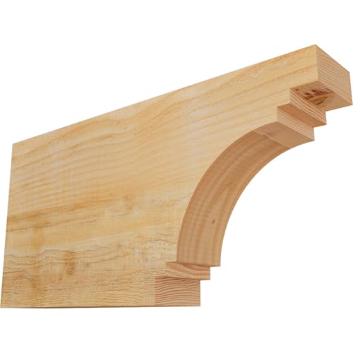 Ekena Millwork RFT04X12X24PEC00RDF Pescadero Rough Sawn Rustic Wood Rafter Tail…