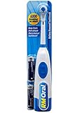 Battery Powered Toothbrush with Batteries, White