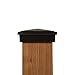 4x4 (Nominal) Black Pyramid Slim Profile Fence Post Caps - with 10 Year Warranty - Free Shipping