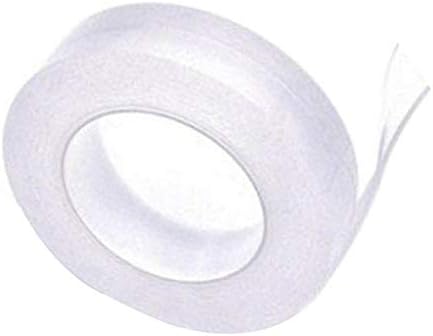 Amazon De Sahnah Haushalts Tagliches Starkes Klebeband Mit Partikel Keine Spuren Von Magie Transparent Nano Doppelseitiger Kleber 1 Width 3cm Length 1m Durchsichtig