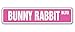 SignMission BUNNY RABBIT Street Sign easter white lover cage hare | Indoor/Outdoor | 18
