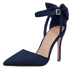 Womens Heels Bow Tie Back Sexy High Stiletto Ankle