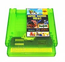   143 in 1 NES Super Games Multi Cart 72 Pin Limited Edition TRANSPARENT GREEN