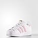 adidas Originals Kids' Superstar, White/Clear Light Pink/Metallic Gold, 3 M US Little Kid