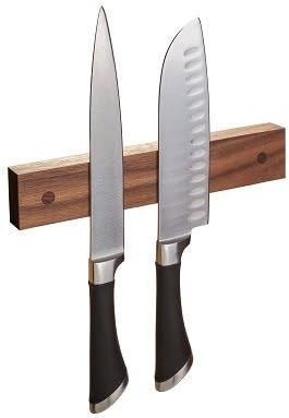 Powerful Magnetic Knife Strip, Holder Made in USA (Walnut, 9 inches)