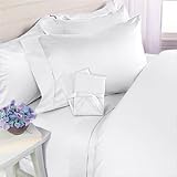 Elegant Comfort® 1500 Thread Count Egyptian Quality 2pcs PILLOW CASES - ALL SIZES AND COLORS, Full, White