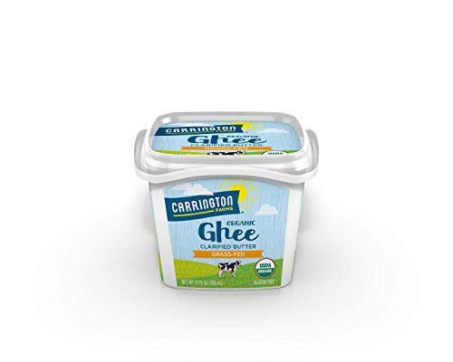 Carrington Farms Organic Ghee Clarified Butter Grass fed Gluten Free, 12 oz (Pack of 2)