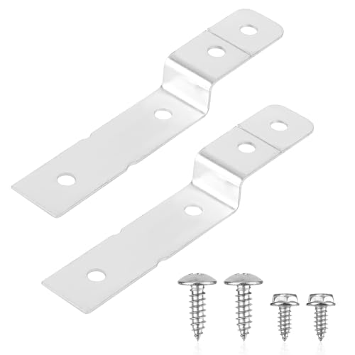 2pcs Dishwasher Side Mounting Brackets for Electrolux & Frigidaire, Dishwasher Install Mount Bracket Clip Kit DWBRACKIT1 with Screws Replaces AP5645425 PS4705063 154477201 154806601 154806602 2691713