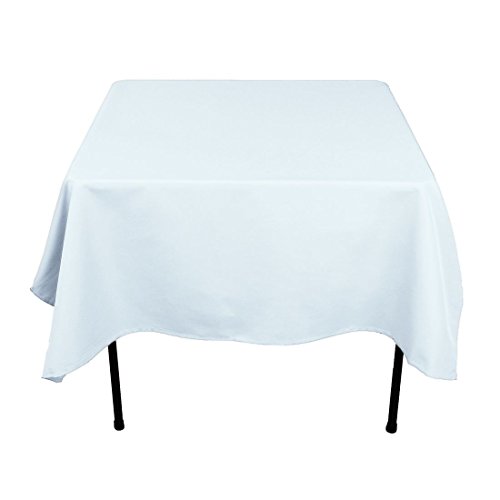 image for Gee Di Moda Square Tablecloth - 70 x 70 Inch - Baby Blue Square Table 