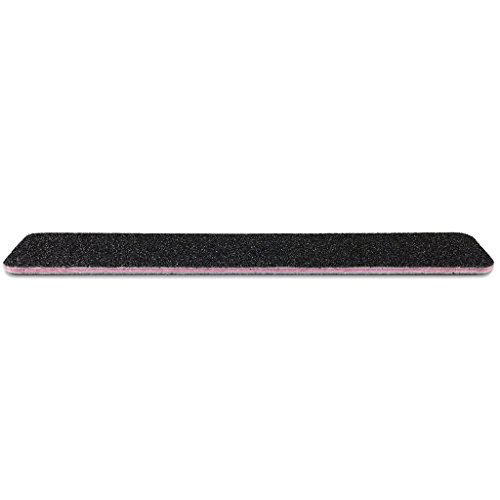 Professional Nail Files Grit 80/80, Jumbo Size Black/Pink Rectangle (50pcs in a Pack)