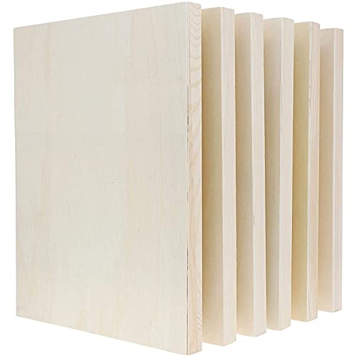 Bright Creations Unfinished Wood Panel Boards, Wooden Canvas for