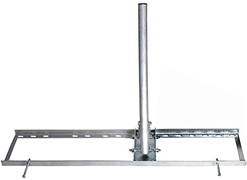 Satix SDSH00100 rafter holder satellite dish mount with 80 cm aluminium mast pole steel frame