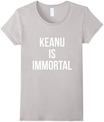 Womens Keanu Is Immortal Shirt Medium Silver