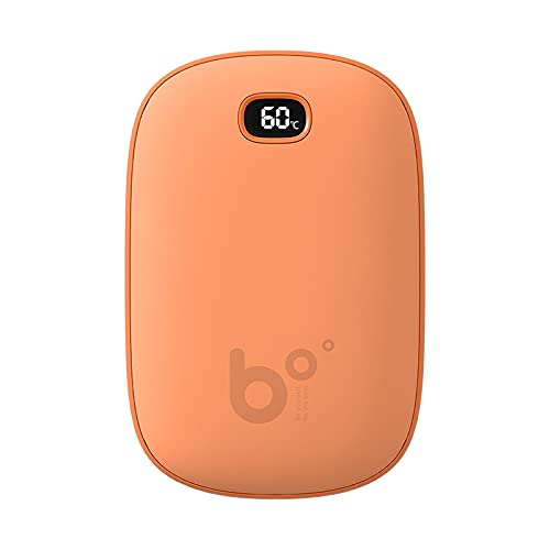 Photo 1 of JISULIFE Hand Warmer, Rechargeable Electric Reusable Power Bank, Pocket Gadget with LED Display, Portable Heater, Fast Heating, HandWarmers for Outdoors Skiing Hunting Camping Golf Warm Gifts-Orange