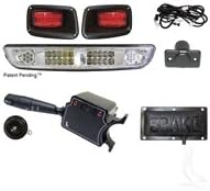 Parts Direct Deluxe Street Package LED Light Bar & Taillight Kit for EZGO TXT Golf Cart 1994-2013