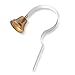 STYDDI Dog Training Bell, Metal Wall Mounted Doggy Doorbell for Potty Training and House Trainig, Suitable for Puppies or Small Dogs (White)