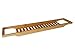 Bathtub Caddy Tray - 100% Natural Bamboo Bathroom Bath Tub Organizer for Bathing or Shower by Riun Ex