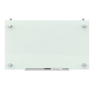 whiteboard cubicle quartet glass erase dry frameless magnetic infinity surface