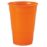 Creative Converting Orange 16 oz Plastic Cups - 20 ct