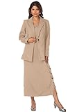 Roamans Women's Plus Size Side Button Jacket Dress