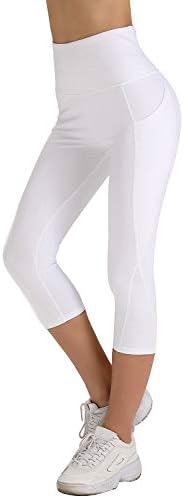 Splendor flying Women's Yoga Capri Legging Inner Pocket Non See-Through Fabric Leggings