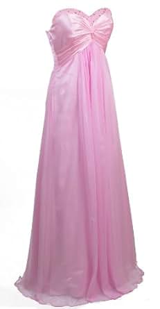 Amazon.com: Faironly Strapless Formal Gown Evening Dress (XL, Light Pink): Clothing