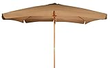 Trademark Innovations 10' Rectangular Wood Frame Patio Umbrella - (Tan)