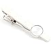 Men's Fashion Necktie Tie Clips Bar Silver Initial Letter A-Z (J)