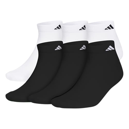 adidas Men's Athletic Cushioned Low Cut Ankle Socks (6-Pair Pack)