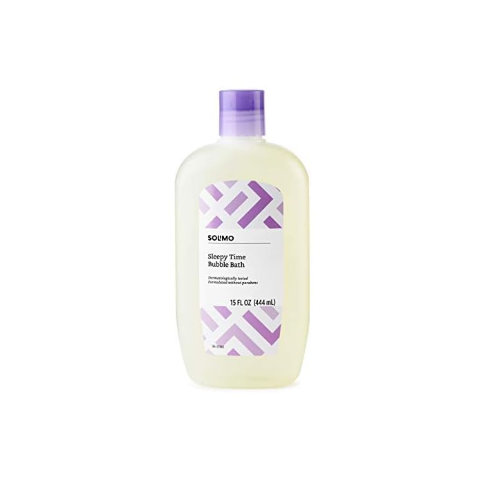 Amazon Brand - Solimo Sleepy Time Bubble Bath, Dermatologically Tested, 15 Fl Oz, Pack of 3