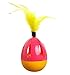 Tumbler Kitten Toys Balls Interactive Cat Toys Teaser Wands with Feathers