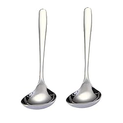 MBBITL 2-Pack Soup Ladle 304 Stainless Steel Spoon