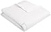 Amazon Brand – Pinzon Hotel Stitch 400TC 100% Egyptian Cotton Duvet Cover, King, White with Light Aqua Embroidery