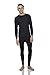 Rocky Thermal Underwear Men Long Johns Men Thermals Top Bottom Set Shirt Pants Men's Base Layer Insulated Under Wear Mens Thermal Set Extreme Cold Weather Winter Ski (Black - Light/X-Large)