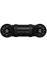 Sonido Storm btb6 Powersports sistema de audio Plug and Play con impermeables 6.5 inch componente Altavoces, construido en 450 Watt Amplificador, Altavoces de 20 cm, Negro