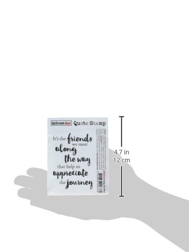 Darkroom Door DDQS032 Quote Cling Stamp 3.3"X2.3" Along The Way, Multi