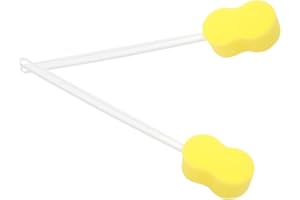 Ciieeo 2pcs Long Handled Bath Sponge Body Scrubber Exfoliating Shower Brush Back Scrubbers for Showering