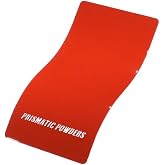 PRISMATIC POWDERS Astatic Red Polyester Powder Coating, 1 lb | High-gloss solid-tone polyester powder coating in Astatic Red for compatible powder-ready metal projects; 1 lb