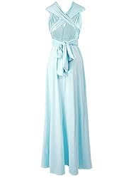 PERSUN Women's Light Blue Convertible Maxi Dress
