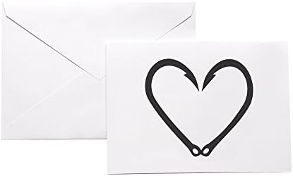 Fishing Hook Heart Stationery Note Card Set