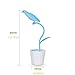 LED Desk Lamp,WONFAST Cute Free Bird Eye-Care Mini USB Rechargeable LED Desk Lights Dimmable Flexible Neck with Sapling Pencil Container Design Touch-sensitive Table Lamp for Work Study Office ( Blue)