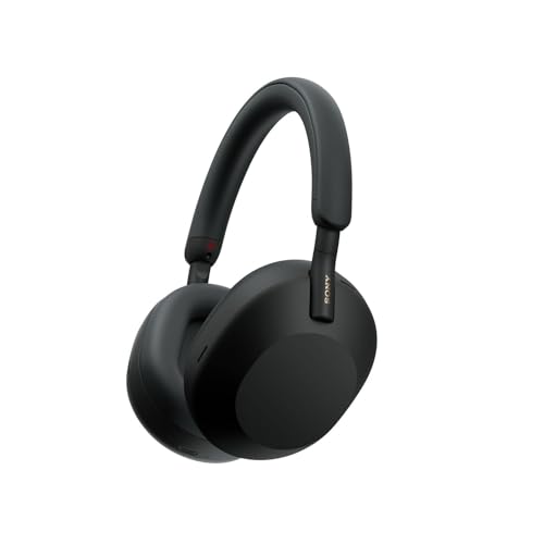 WH-1000XM5 SA inkl. Leichter Schutzhülle, Kabelloser Premium-Kopfhörer mit Noise Cancelling, Bluetooth, kristallklare Anrufqualität, Hi-Res-Audio, bis zu 30 Std Akkulaufzeit, iOS & Android - Schwarz