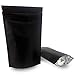 Bellvy 110 Black Matte Smell Proof Bags | Mylar Bags| 4x6 Inches | Resealable Treat Bags | Cookie Bags | Great for Samples and Gift Giveaways!
