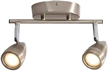 Ceiling Light, LED Ceiling Spotlight, Rotatable, 2 X 3W, Metal Industrial Ceiling Light, with Rotating Spot, Modern Kitchen Light, Modern Nursery Light LED Wall Light, GU10, IP20 Waterproof Light
