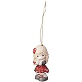 Precious Moments Heart Warming Christmas 2019 Dated Bisque Porcelain 191002 Ornament, One Size, Multi