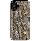 Woods Camouflage Decorative Phone Case for iPhone 16 Black