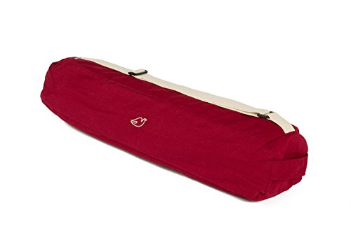 Blue Dove Yoga Chennai Yoga Mat Bag Made from Organic Cotton (Burgundy)