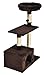Amazon Basics Cat Tree with Base Condo - 24 x 19 x 50 Inches, Small, Dark Brown
