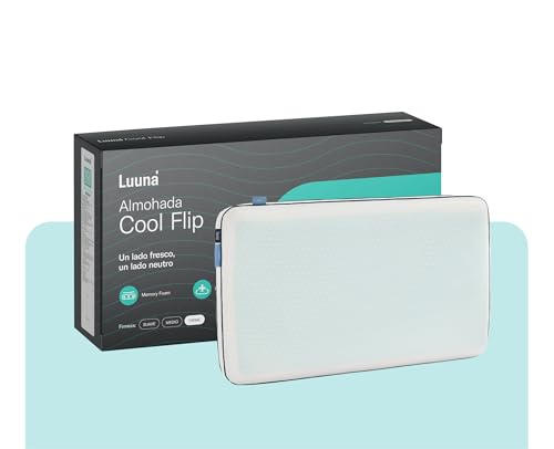 Luuna Almohada Cool Flip, Estándar, Reversible con un Lado Cálido y Otro Fresco para Cada Época del Año, Suavidad y Frescura Garantizada, Marca Mexicana